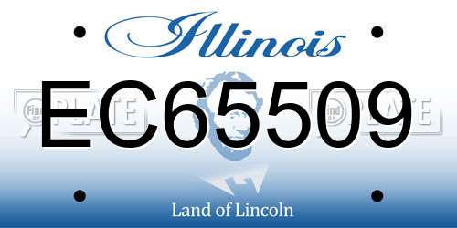 EC65509 Illinois License Plate