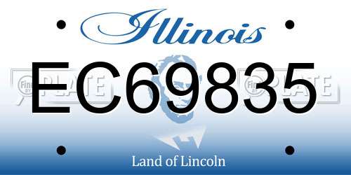 EC69835 Illinois License Plate