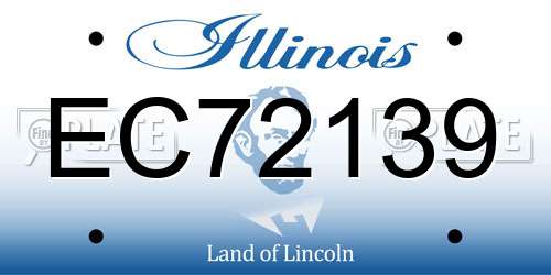 EC72139 Illinois License Plate