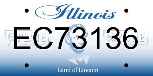 EC73136 Illinois License Plate