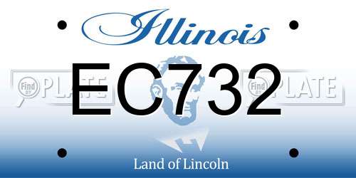 EC732 Illinois License Plate
