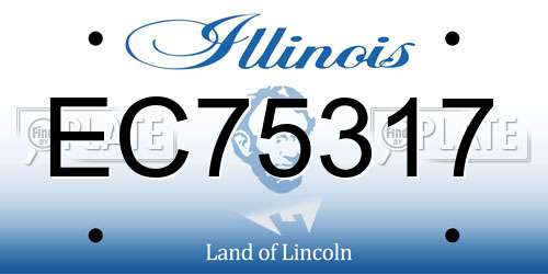 EC75317 Illinois License Plate
