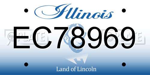 EC78969 Illinois License Plate
