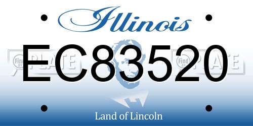EC83520 Illinois License Plate