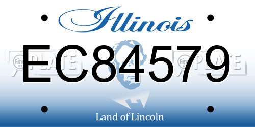 EC84579 Illinois License Plate