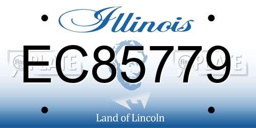 EC85779 Illinois License Plate
