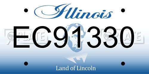 EC91330 Illinois License Plate