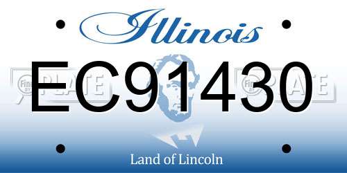 EC91430 Illinois License Plate