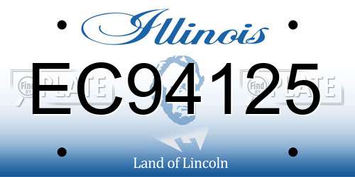 EC94125 Illinois License Plate