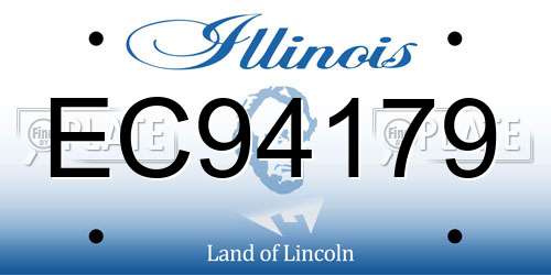 EC94179 Illinois License Plate