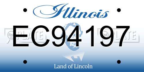 EC94197 Illinois License Plate