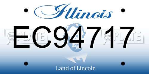 EC94717 Illinois License Plate