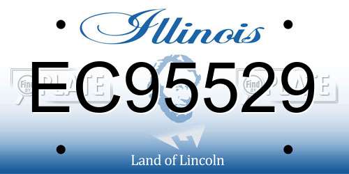 EC95529 Illinois License Plate