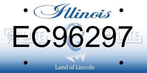 EC96297 Illinois License Plate