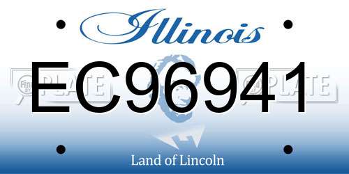 EC96941 Illinois License Plate