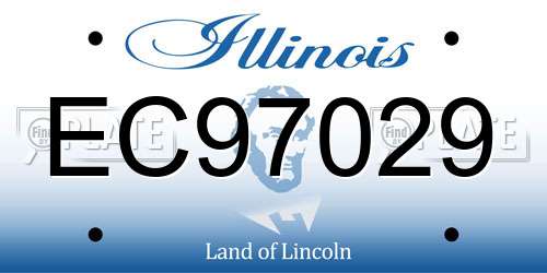 EC97029 Illinois License Plate