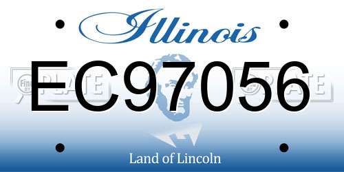 EC97056 Illinois License Plate