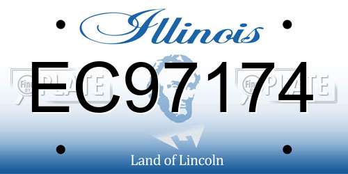 EC97174 Illinois License Plate