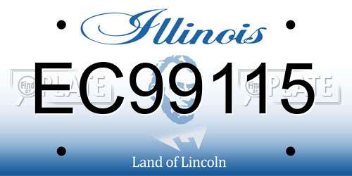 EC99115 Illinois License Plate