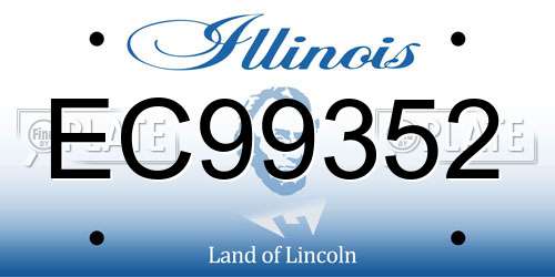 EC99352 Illinois License Plate