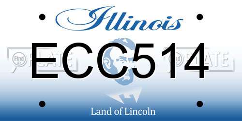 ECC514 Illinois License Plate