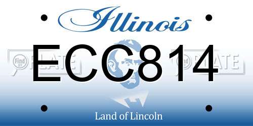 ECC814 Illinois License Plate