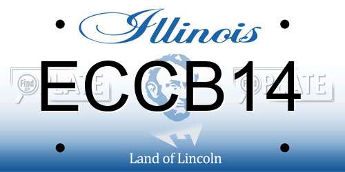ECCB14 Illinois License Plate