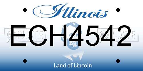 ECH4542 Illinois License Plate