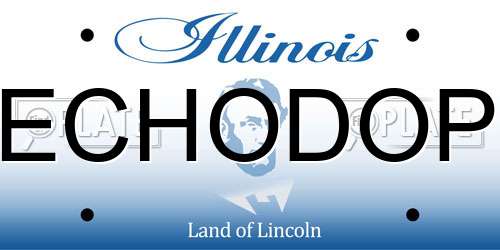 ECHODOP Illinois License Plate