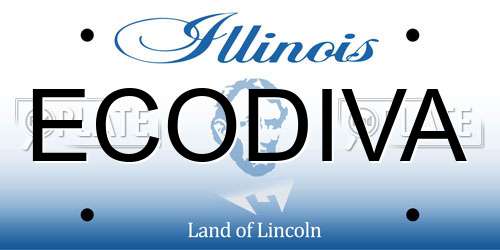 ECODIVA Illinois License Plate