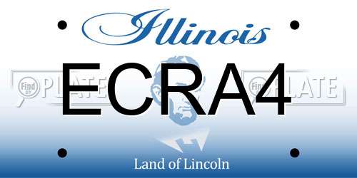 ECRA4 Illinois License Plate