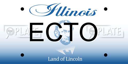 ECTO Illinois License Plate