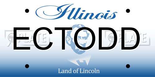 ECTODD Illinois License Plate