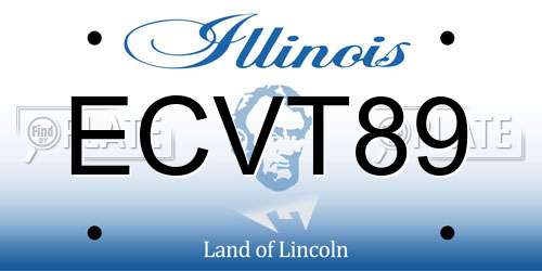 ECVT89 Illinois License Plate
