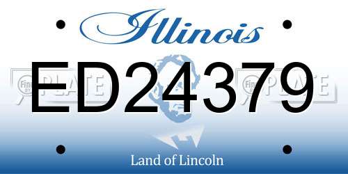 ED24379 Illinois License Plate