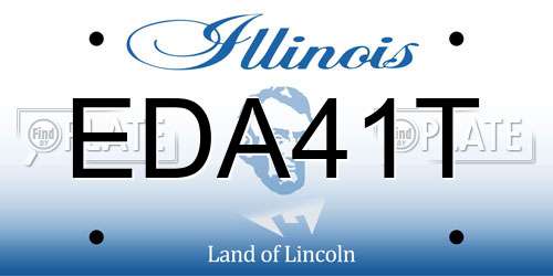 EDA41T Illinois License Plate