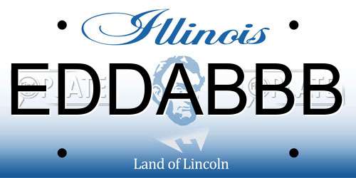 EDDABBB Illinois License Plate