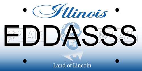 EDDASSS Illinois License Plate