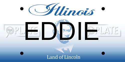 EDDIE Illinois License Plate