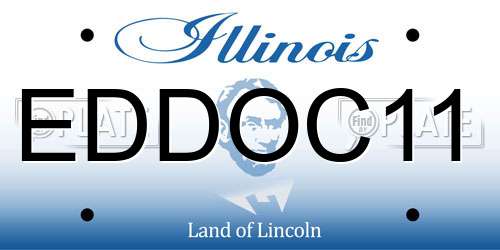 EDDOC11 Illinois License Plate