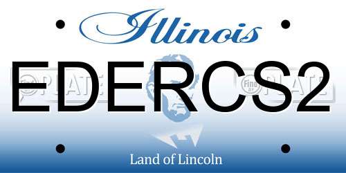 EDERCS2 Illinois License Plate