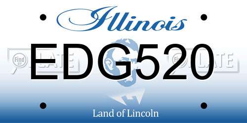 EDG520 Illinois License Plate