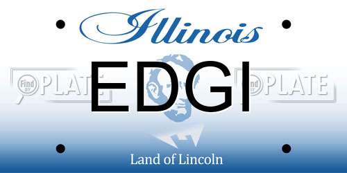 EDGI Illinois License Plate
