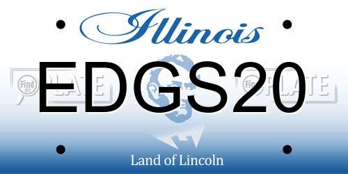 EDGS20 Illinois License Plate