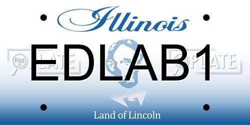 EDLAB1 Illinois License Plate