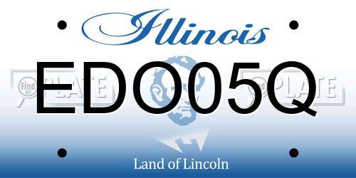 EDO05Q Illinois License Plate