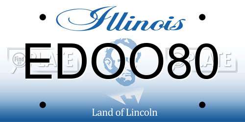 EDOO80 Illinois License Plate
