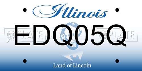 EDQ05Q Illinois License Plate