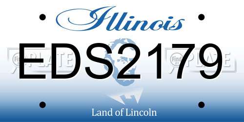 EDS2179 Illinois License Plate