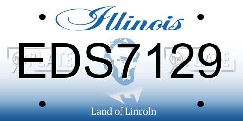 EDS7129 Illinois License Plate